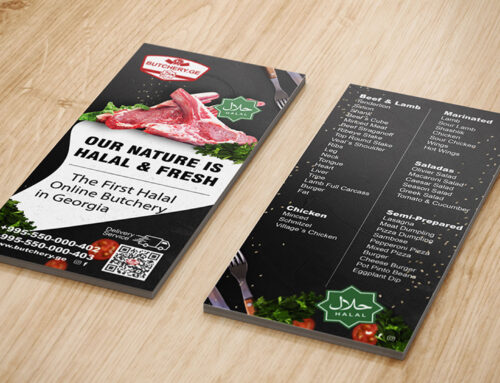 Promotional Flyer Design for Butchery.ge – Georgia’s First Halal Online Butchery