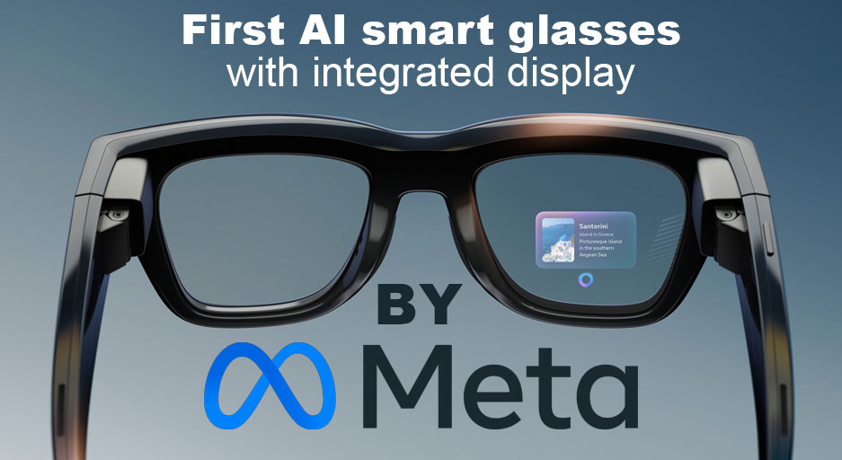 Meta Ray-Ban Display smart glasses with AI-powered augmented reality interface